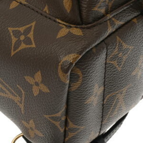 Louis Vuitton Palm Canvas Bag Springs Monogram Backpack Daypack Brown - Picture 7 of 9